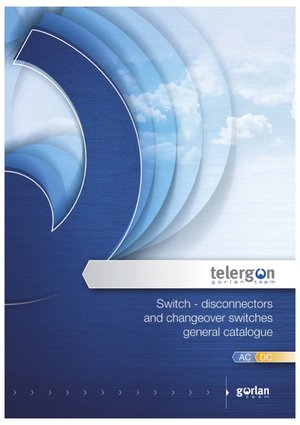 Telergon: Switch - disconnectors and changeover switches general catalogue 