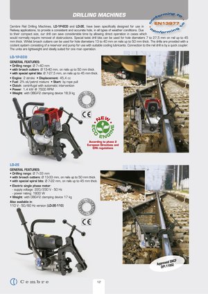 CEMBRE Máquina de Furar Carris